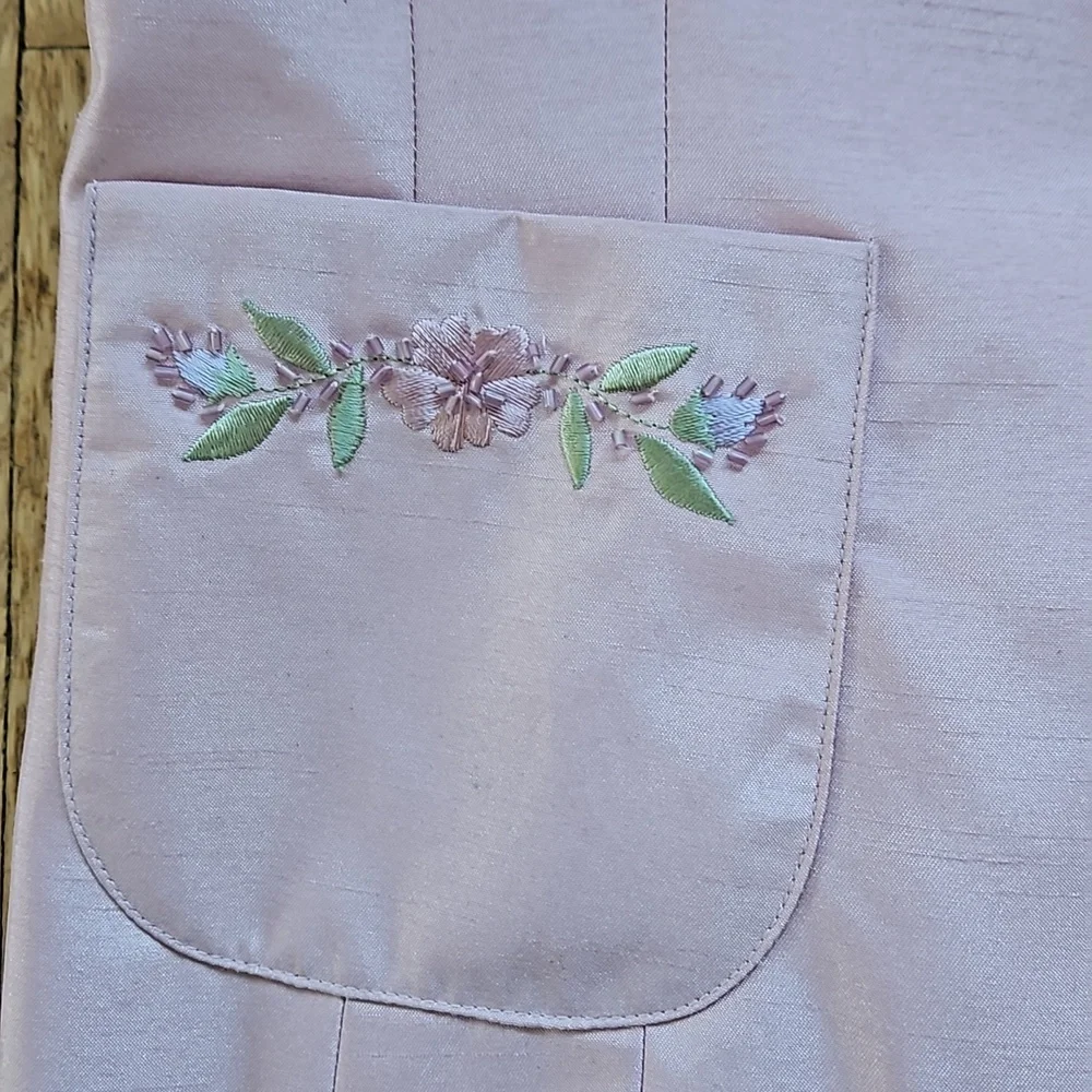 Studio I Pink Beaded Jacket Skirt set 10